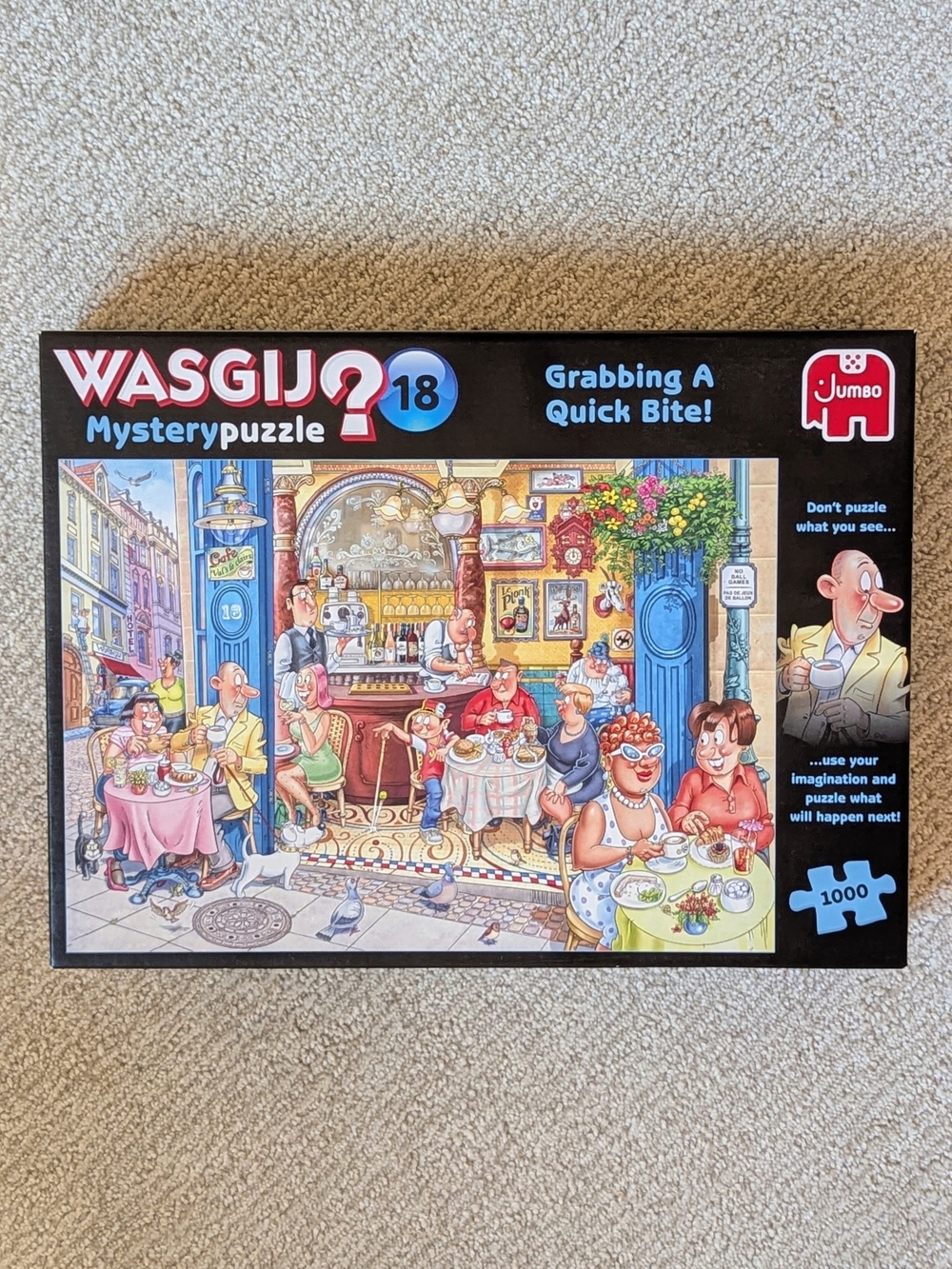 Wasgij Mystery 18 "Grabbing A Quick Bite!" 1000-Piece Jigsaw Puzzle